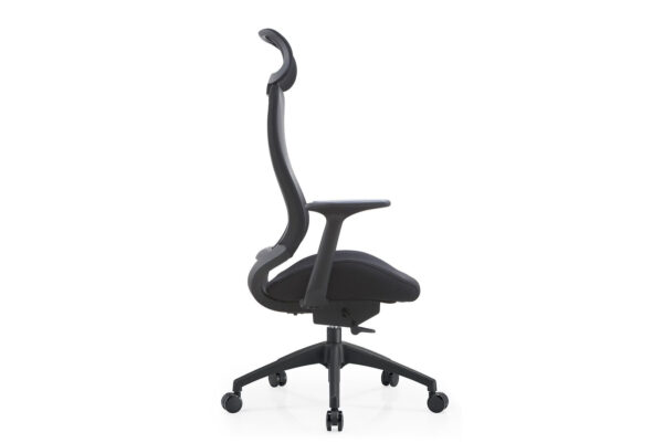 Premium-211H High Back Mesh Chair with Seat Slide (Black) - Image 2