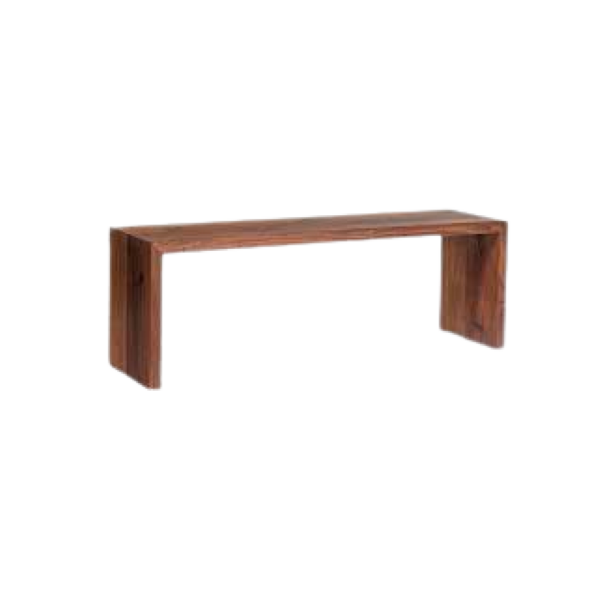 Minimalist All Wood Bench