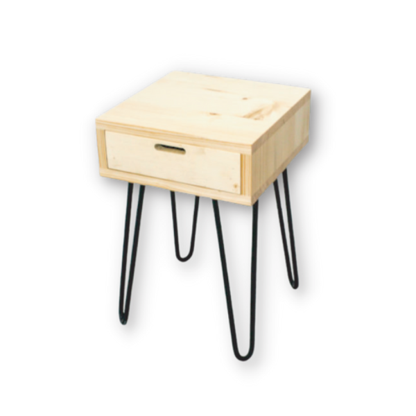 Sleek Industrial Night Table