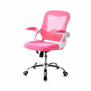 eluxe-12 Mid Back Mesh Chair (Pink+White, Purple+White, Green+White, Yellow Green+White, Black+White, Blue+White)