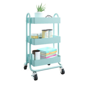 Travis 3-Layer Metal Trolley (Blue, Pink)