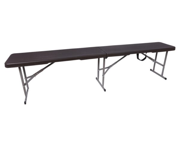 Wood Grain 6FT Folding in Half Bench (180*28*43) (Grey)