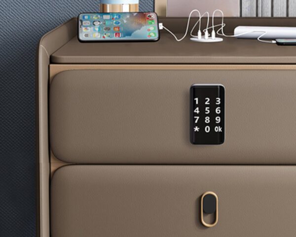 Zora with Combination Lock and USB Port Bedside Drawer - Image 2