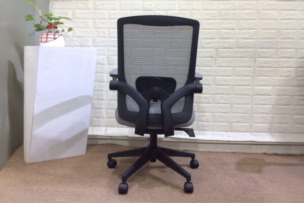 S76 Mid back Ergonomic Office Computer Chair (Grey, Black) (3 Years Warranty) - Image 4