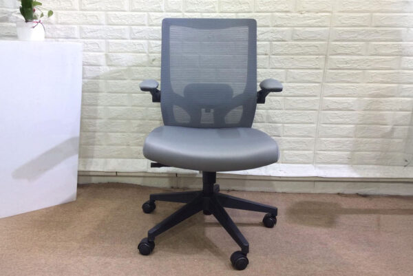 S76 Mid back Ergonomic Office Computer Chair (Grey, Black) (3 Years Warranty) - Image 3