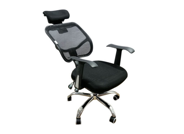 Deluxe-3 High Back Mesh Chair (Black, Pink, Grey) - Image 4