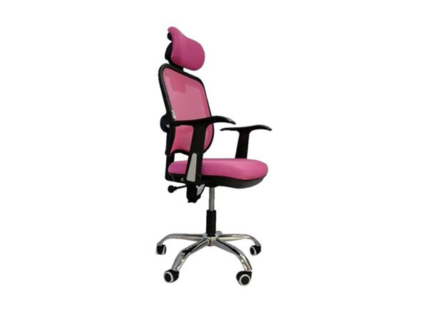 Deluxe-3 High Back Mesh Chair (Black, Pink, Grey) - Image 3