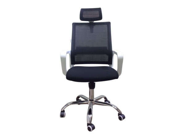Deluxe-45 High Back Mesh Chair (White+Pink, White+Black)