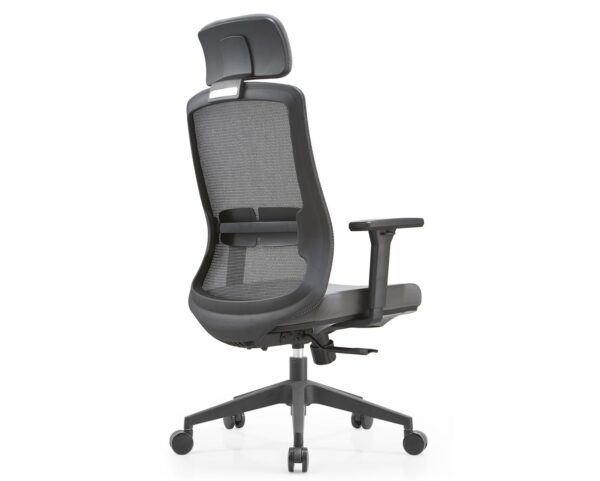Deluxe LM-188A High Back Mesh Chair (Black, Grey) - Image 4